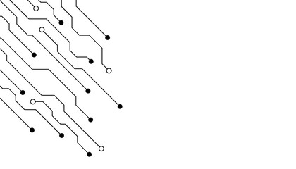 Technology lines background. Circuit board texture. Electronic pattern. Digital data backdrop. Computer system background.