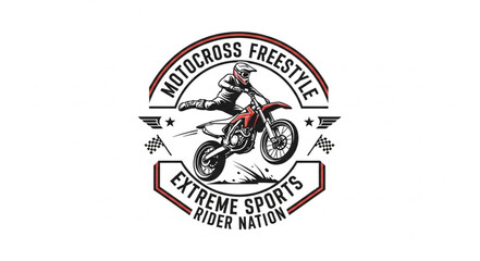 Motocross Freestyle Extreme Sports Rider. © BERKAH