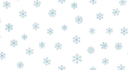 blue snowflakes on white background