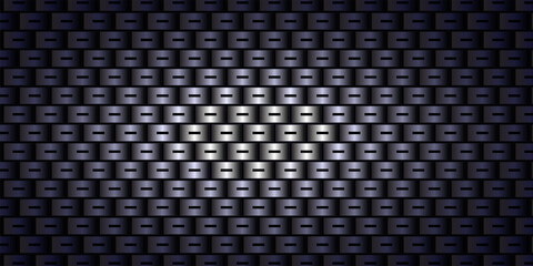 Premium 3D Obsidian Tech-Phased Array Background with Metallic Panel Relief and Luxury Industrial Data Structure