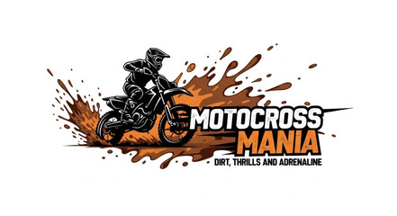 Motocross Rider Dirt Bike Racing. © king