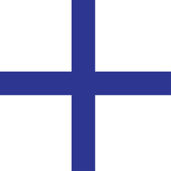 Naklejka premium flag of finland isolated