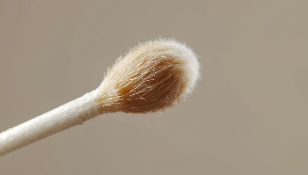 Large texture of earwax on cotton swabs