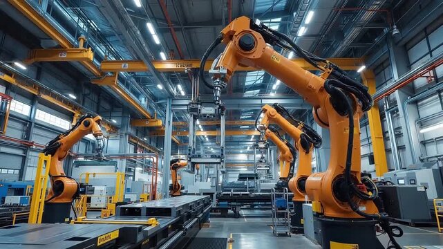 Heavy Industrial Robotics in Automated Manufacturing