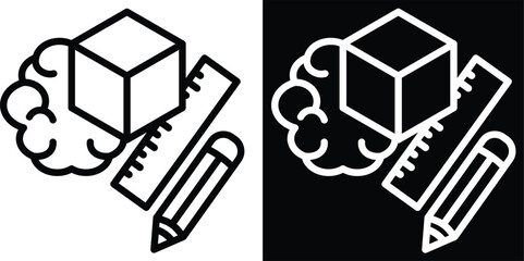 prototype Two-tone version in black and white background © heru warsono