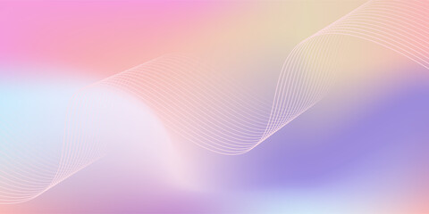 Soft dreamy gradients background with flowing light lines and circular glow.