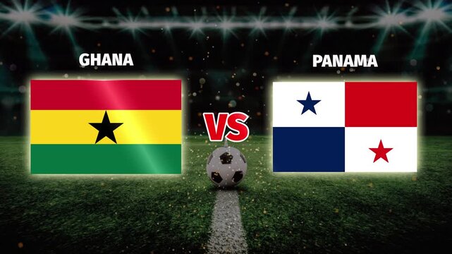 Ghana vs Panama live football match motion template video