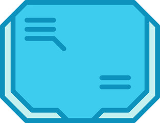 Obraz premium Futuristic HUD interface display