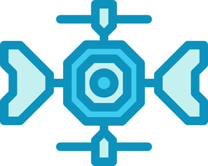 Obraz premium Futuristic HUD interface display