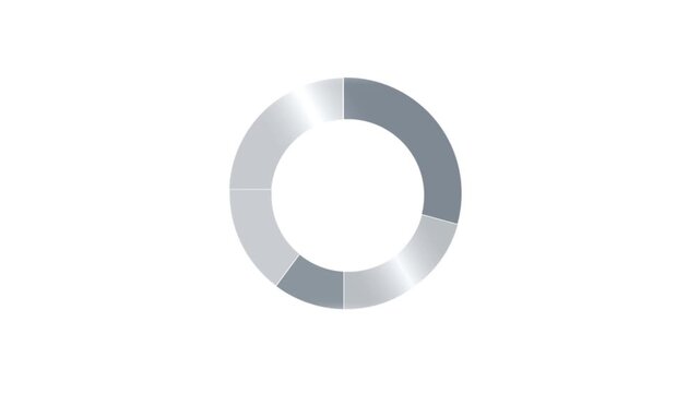 Abstract Circular Loading Indicator Animation with Gradient Colors.
