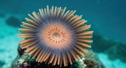 Underwater anemone, radial symmetry, spiky arms