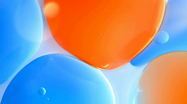 Colorful overlapping circles and bubbles
