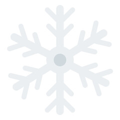 Obraz premium Snowflake Ice Flat Icon Vector