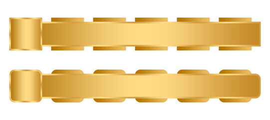 luxury text box blank gold element, golden lower third element design template transparent png	
