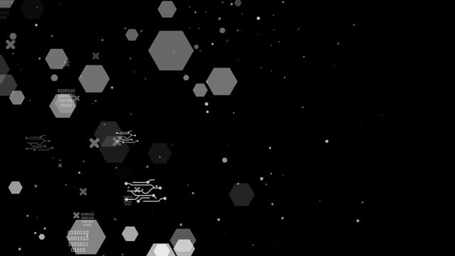 Digital technology element with glowing mesh grid, quantum wave lines, dynamic particles, cybernetic network nodes, digital flow structure, intelligent motion system, neon cyberspace, and virtual