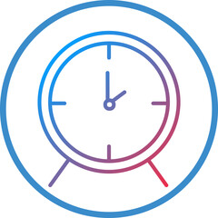 Clock Line Icon Style