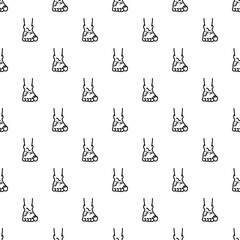Repeating pattern showing a stylized foot affected by a skin condition