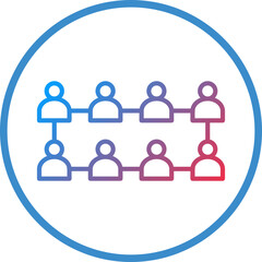 Fototapeta premium Union Line Icon Style