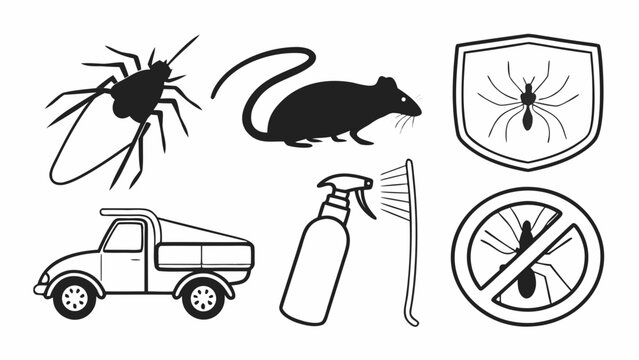 Pest control services eliminating insects and rodents from homes and buildings using specialized equipment and protective measures