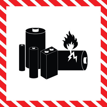 UN ADR LBM Lithium Battery Hazard Mark