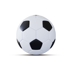 3D Rendered Soccer Ball on White Background