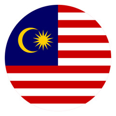 Circle Malaysia Flag Asian Country © Akhmad Nur Fahrozi