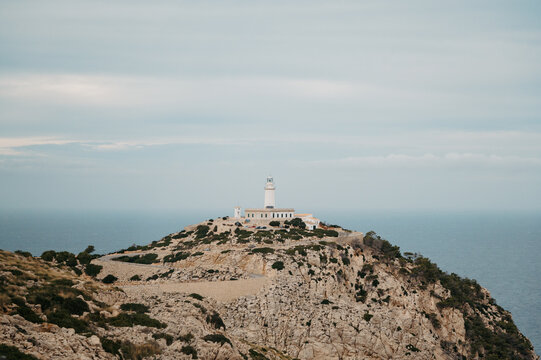 Cap de Formentor Lighthouse Above the Mediterranean Sea