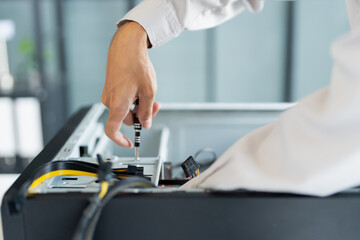 IT Engineer installing Hardware Equipment Development Facility Engineer &nbsp;Maintenance computer Motherboard Electronic repair shop technology business