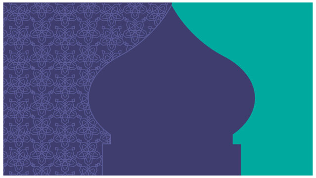 Elegant Islamic ornament ramadan and eid mubarak background