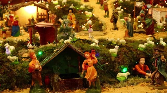 This is a model decorated for Christmas.크리스마스를 맞이해 꾸며놓은 모형입니다.