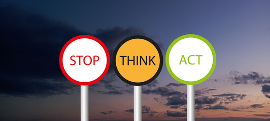 Awareness photo vector illustration - road safety message - children's education poster, Flat design, colorful SIGN