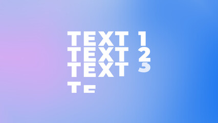 Kinetic Typography Gradient Text Title for Social Media Multiformat