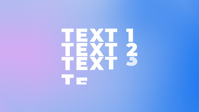 Kinetic Typography Gradient Text Title for Social Media Multiformat