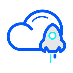 Obraz premium Internet and Technology Duotone Line Icons Set for Web, UI and Digital Communication Vector Collection