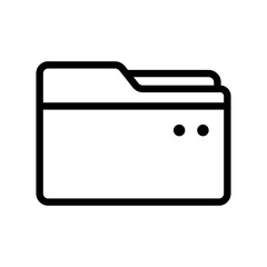 Obraz premium Traditional office folder icon used for organizing and storing multiple documents