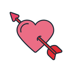 Heart with Arrow Icon