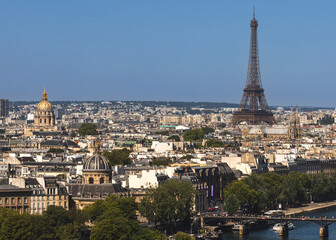 Fototapeta premium Paris Skyline with Eiffel Tower