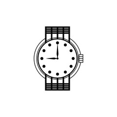 Illustration of a simple watch with a circular number indicator