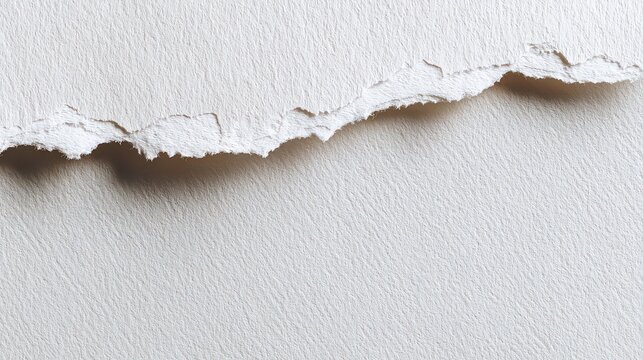 Textured White Acoustic Ceiling with Torn Edge Reveals a Tan Layer Underneath Simple Studio Shot