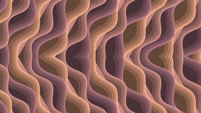 Abstract wavy pattern with repeating shapes and gradient colors for background.