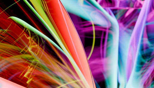 Abstract glowing background with vibrant texture and dynamic color