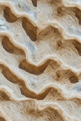 Obraz premium Seamless Cork Texture Background with Wavy Wood Grain Pattern for Vision Board Design, Digital Wallpaper, and Graphic Design Context in Earthy Clay Brown Tones