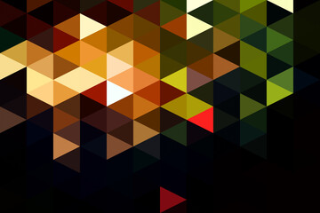 Fototapeta premium a digital geometric abstract artwork featuring a pattern of interlocking triangles, The style is modern and minimalistic, used for creative purposes, modern branding, brochures, or digital media