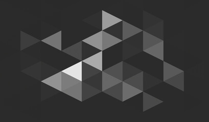 Fototapeta premium a digital geometric abstract artwork featuring a pattern of interlocking triangles, The style is modern and minimalistic, used for creative purposes, modern branding, brochures, or digital media
