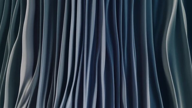 Dark flowing fabric waves abstract luxury texture seamless background loop