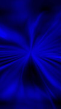 Vertical deep blue radial motion blur effect for minimal social media content