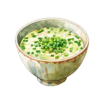 congee bowl hand drawn vector illustration