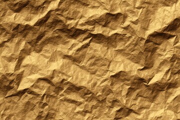 Fototapeta premium Texture Rich Abstract Crumpled Paper Surface with Brown and Beige Tones Showing Folds Creases Shadow and Subtle Highlights in a Rough Pattern