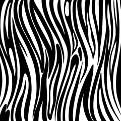 Black and white Zebra print stripes background 