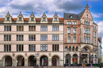 Obraz premium Street in Hanover historical center, Germany